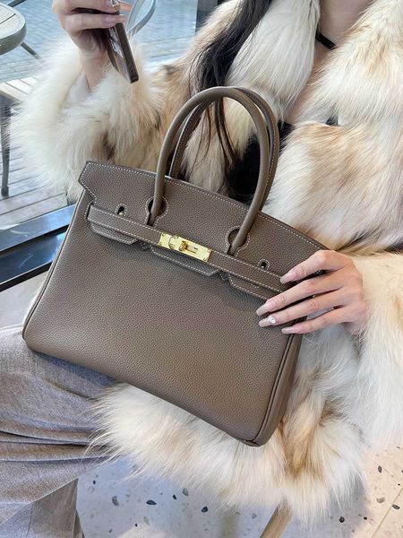 

fashion h ermess bags women's bag 2023 trendy advanced fashionable large capacity real leather bag women's togo crossbody handbag