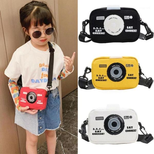 

new fashion girls kids messenger bags canvas camera bag wild coin purse girls mini cool bags15146826, White