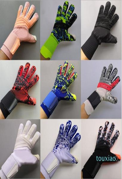 

professional soccer goalkeeper glvoes latex without finger protection children adults football goalie gloves3976477, Blue;gray