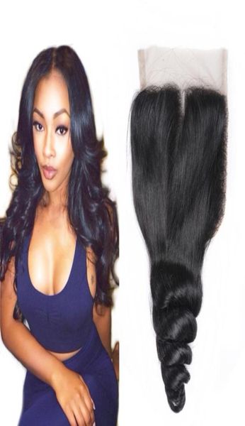 

peruvian hair weaves loose wave lace closure hair unprocessed closure full density peruvian closures natural color50685221981055, Black;brown