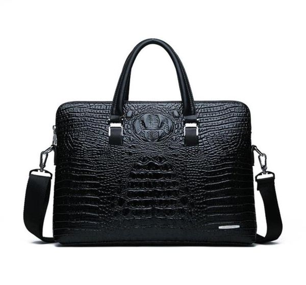 

mens leather business briefcase alligator male fashion shoulder bags messenger bag boy casual tote computer289w1600603