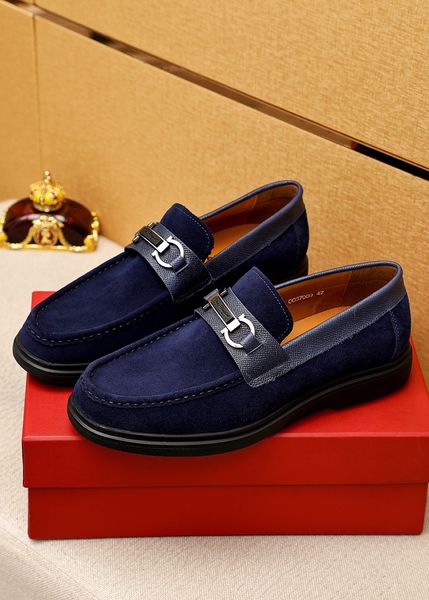 

new 2023 mens business dress shoes formal party wedding fashion suede flats brand breathable oxfords casual loafers size 38-45, Black