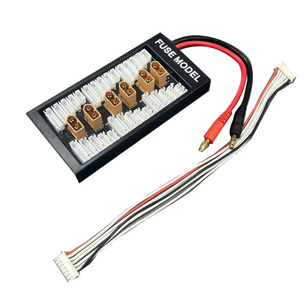 

xt60 paraboard parallel charging board for lipos w/ xt60 connectors