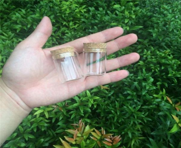 

3040mm 15ml glass vials jars test tube with cork ser empty glass transparent clear bottles 100pcslot6000646