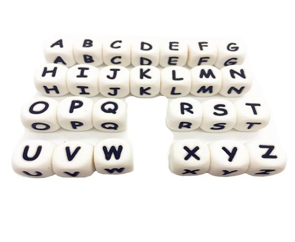

alphabet letter food grade silicone letters beads bpa silicone chewing beads for teething necklace jewelry beads6250969