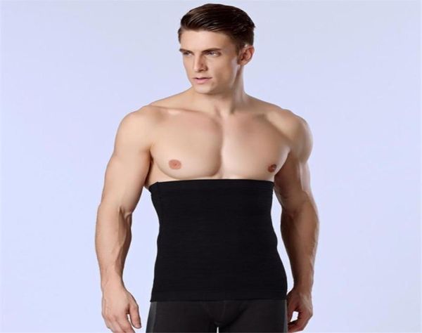 

waist support men shapers cinchers spandex slimming tummy belt belly body shaper underwear girdle slim supports4482349, Black;gray