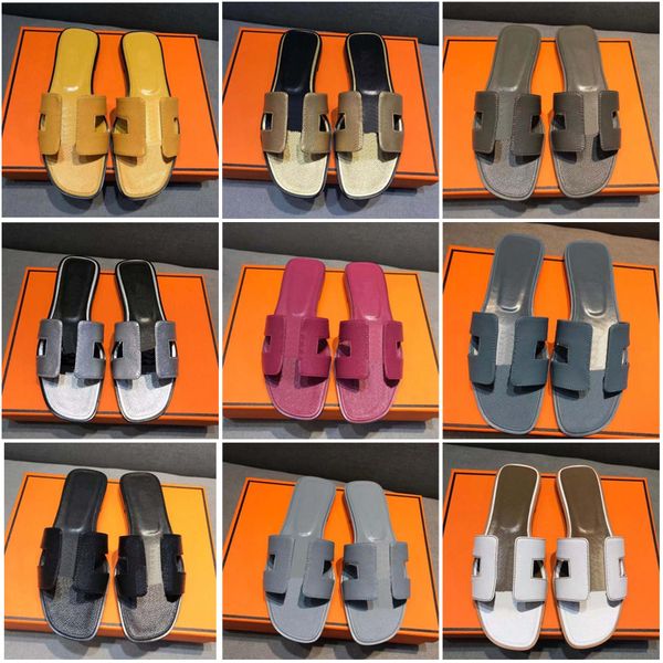 

womens slippers sandal women designer sandals slide womens sliders slipper high heel flat designer slipper shoe eur 35-41, Black
