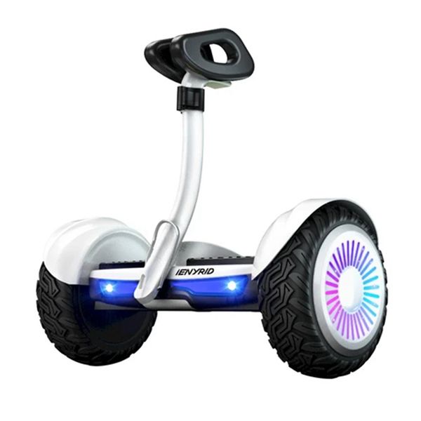

ienyrid k8 self balancing scooter 10 inch off-road tires 350w*2 motor 16km/h speed 4ah battery for 12km mileage 80kg load app control -white