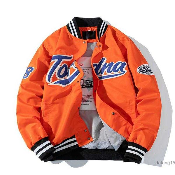 

men's jackets fashion hip hop varsity baseball jacket with embroidery spring autumn streetwear letterman coat outerwear s-xxl 3mye ed6, Black;brown