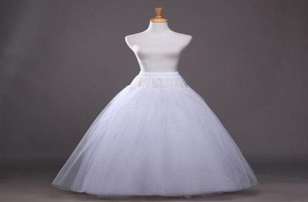 

new aline tulle 4 layers bridal wedding petticoat bride accessories crinoline underskirt slips floor length5564612, White