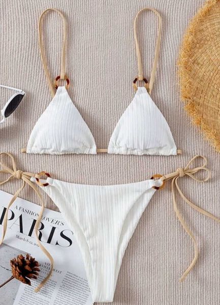 

bikini2022 new spring and summer bikini swimsuit split three-point swimsuit women, White;black