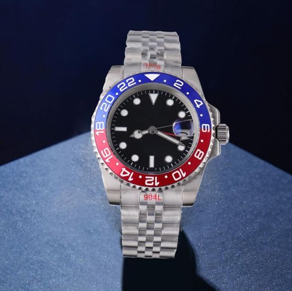 

aaa quality watch for mens automatic ceramics watches 40mm 904l stainless steel gliding clasp water resistant wristwatches sapphire super lu, Slivery;black