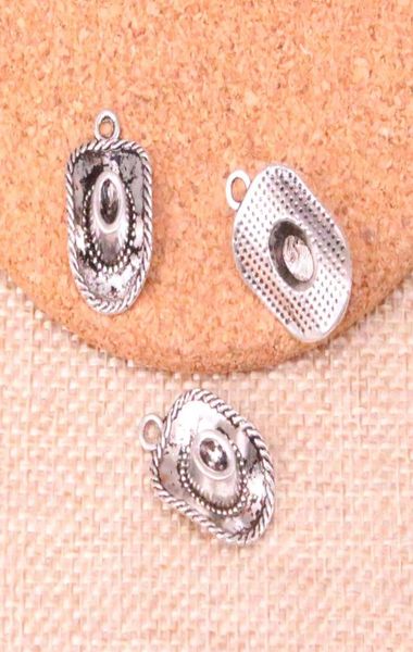 

63pcs charms cowboy hat 2313mm antique making pendant fitvintage tibetan silverdiy handmade jewelry2256945, Bronze;silver