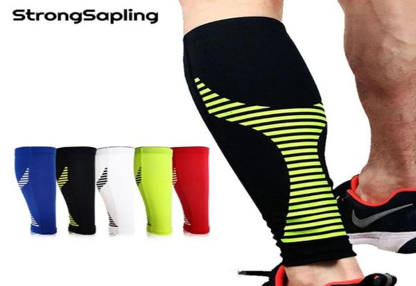 

2pcspair cycling running leg compression sleeves calf nonslip breathable gym yoga tennis football shin guards sports equipment8173443, Black;gray