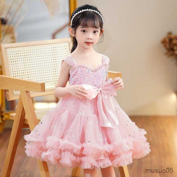 

girl's dresses girls wedding dresses children clothes party ball gown for kids princess summer dress, Red;yellow