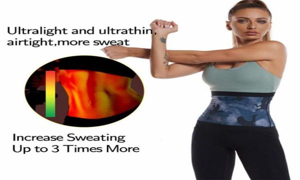

waist support trimmer for women fitness sweat abdomen belt trainer sauna cincher slimming9254826, Black;gray