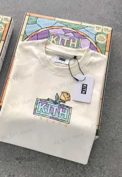 

men's t-shirts kith flowers box 24 style t women high tee sleeve 4 akjl, White;black
