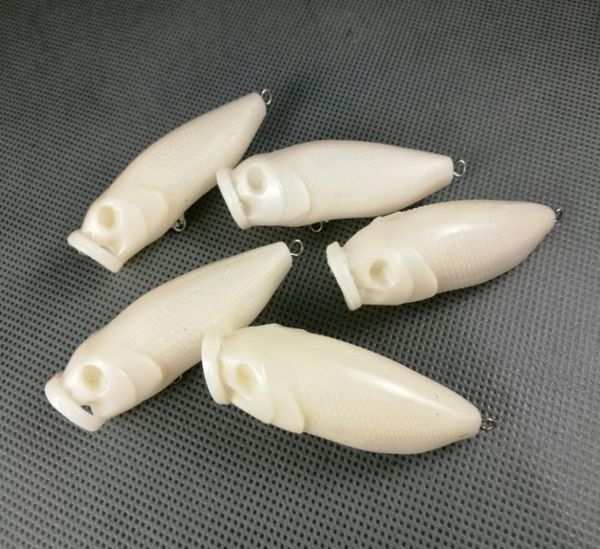 

lot 20 unpainted fishing lures jointed popper crankbait bodies 72g8048553