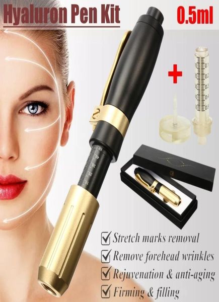 

05 ml hyaluron pen atomizer gun hyaluronic pen for wrinkle removal skin lift anti aging6041455, Black;white