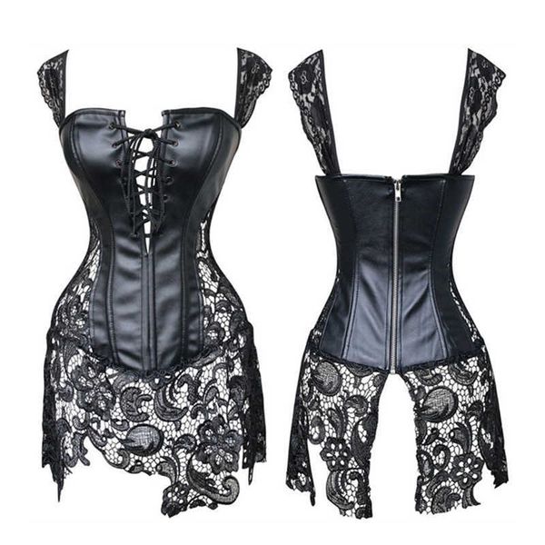 

ribbon factory store large poly leather catsuit unified lace spotted dress designed by evil gothic dreamers, Red;black