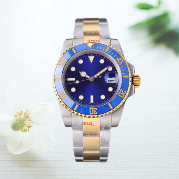 

new watch for men designer watches watchs mechanical automatic wristwatch fashion wristwatches 904l stainless steel strap 40mm, Slivery;black