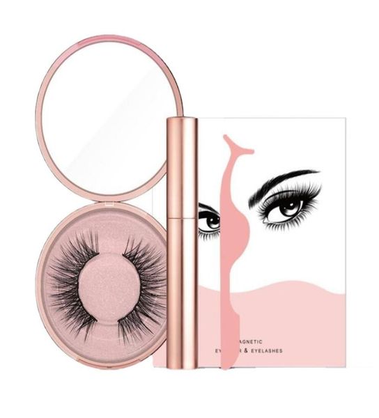 

magnetic liquid eyeliner eyelashes tweezer set magnet false glue make up tools 3 sets1967428