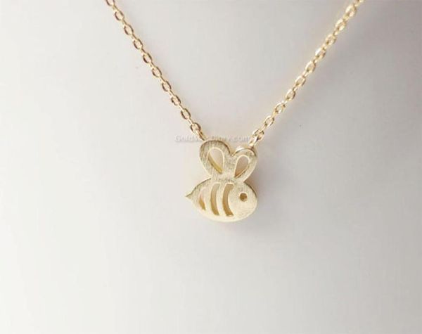 

small honey bee chain bracelets tiny bees honeycombs bumblebee pendant flying insects animals birds clavicle lucky woman mother me7701802, Golden;silver