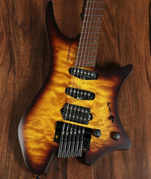 

boden standard 6 ssh trem quilt bengal burst electric guitar9621609