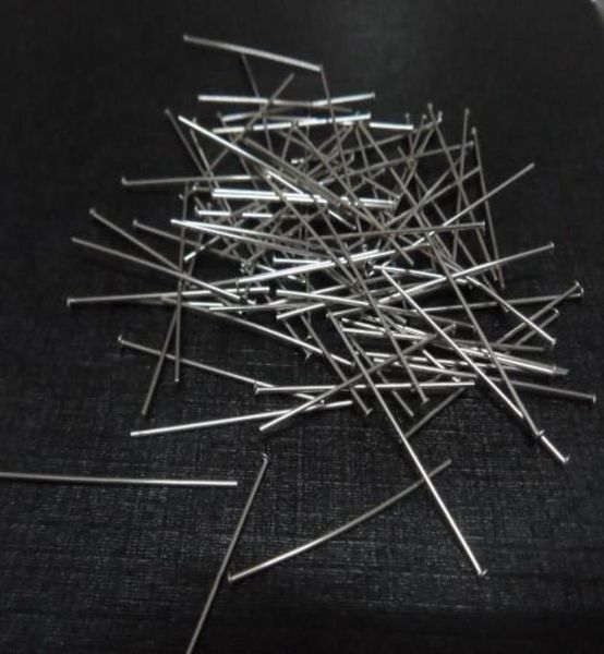 

500pcs stainless steel head pins earring craft jewelry making pendants pins flat head findings 35mm5977110, Silver