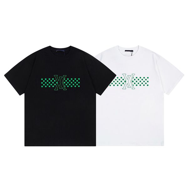 

23ss new made in italy woman men's t-shirts high end classic jacquard letter printed short sleeve simple summer beach breathable street, White;black