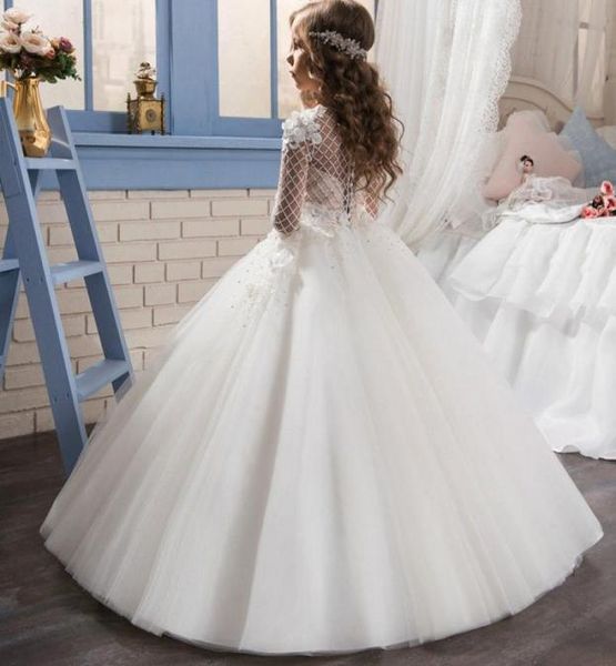 

formal dress for kids princess first communion dresses flower girl dresses kids wedding birthday gown 878868727, White;blue