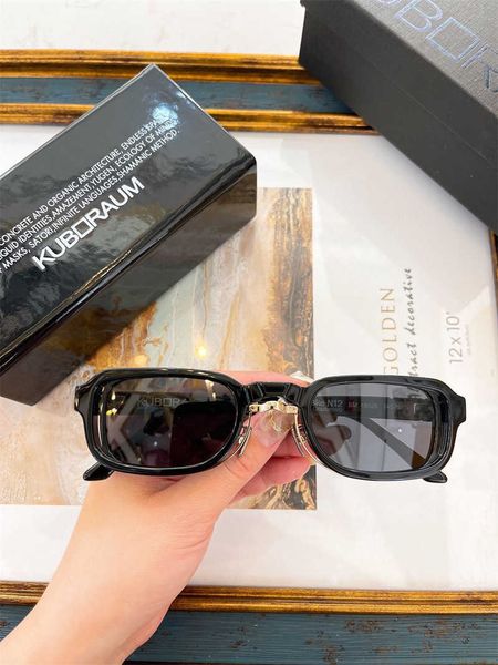 

designer kuboraum sunglasses 2023 with logo box kuboraum new n12 glasses frame high men and women, White;black