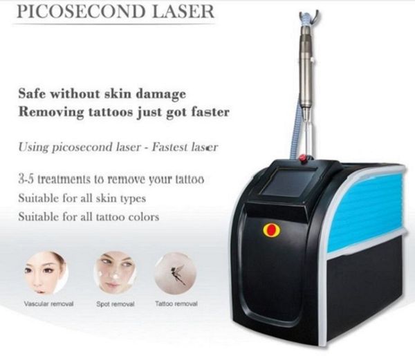 

755nm picosecond laser tattoo removal machine birthmarks eyebrow washing skin whitening q switched nd yag pico laser carbon peeling machine, Black