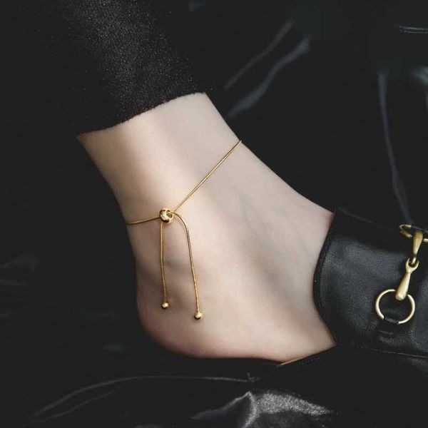 

anklets adjustable snake chain anklet bracelet for women vintage fashion simple thin chain anklet female foot beach jewelry 2023 gift aa2305, Red;blue