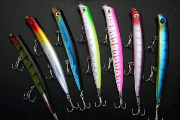 

20pcs ater fishing lures popper lure bait tackle hooks bass 159g125cm3416305
