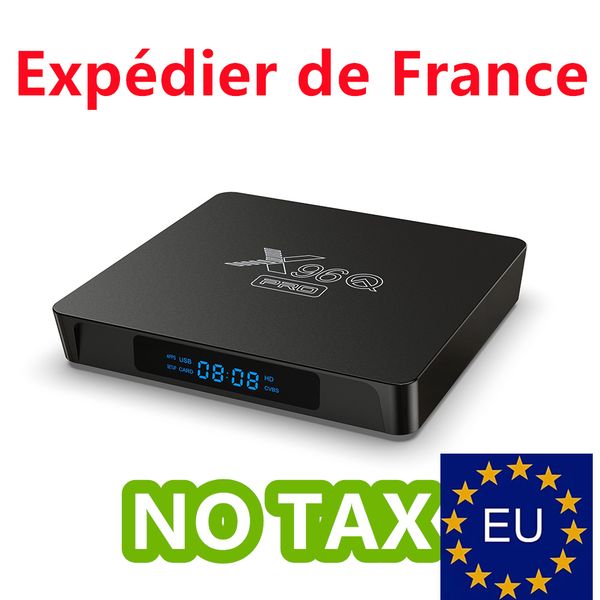 

france has stock android 10.0 tv box x96q pro h313 100m lan 1gb/8gb 2gb/16gb 2.4g wifi smart media player