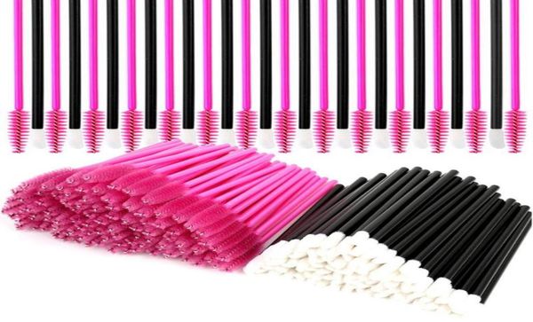 

disposable mascara wands and lip applicators 1000 pcs makeup applicators lipstick tester eye lash brushes wands eyelash spoolie5464356