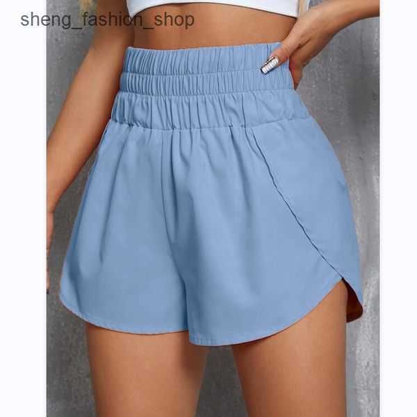 

yoga outfits spring and summer new women's shorts high waist elastic loose sports casual shorts female 5 owjo, White;black