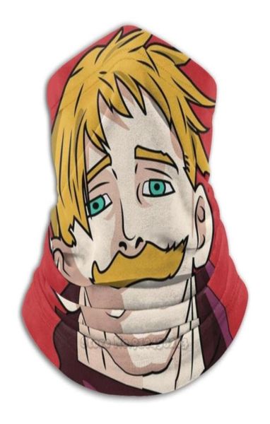 

scarves seven deadly sins animeescanor scarf bandana neck warmer headband cycling mask the escanor lion sin of pride5706885, Blue;gray
