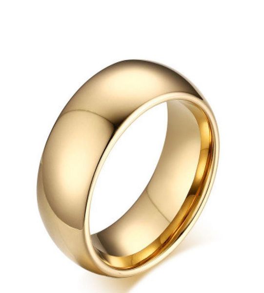 

scratch resistant mens rings stainless steel rings for men gold ring wide 8mm weight 154g us size 6138228808, Silver