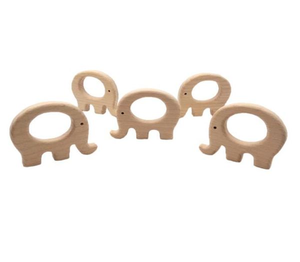 

beech wooden fat elephant teether animal shaped baby teethers infants teething toys baby accessories for baby necklace making2351610