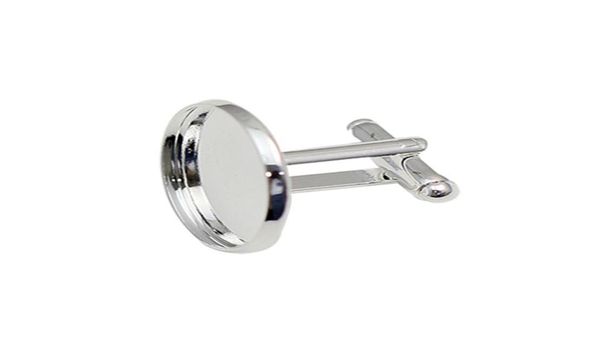 

beadsnice brass jewelry for men cufflink base id889801235282141, Silver