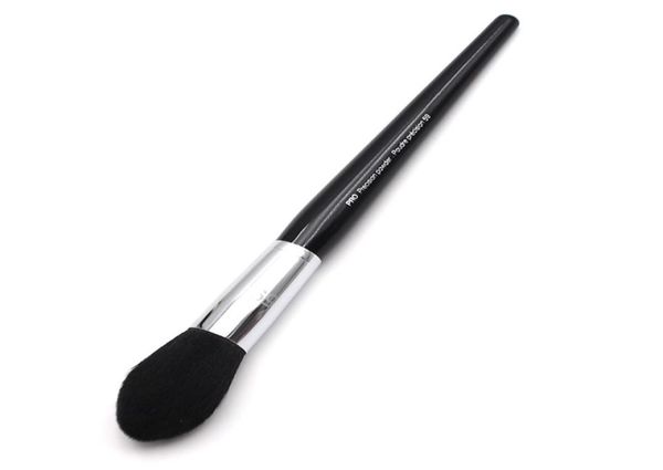 

professional black long wood handle synthetic silky fiber 59 streamline tapered shape pro precision powder brush tool2490631