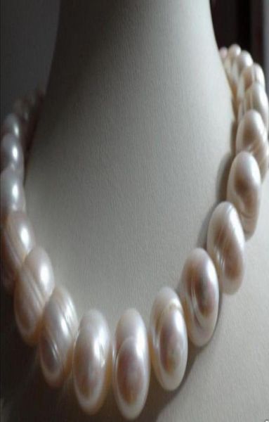 

large 1214 mm white baroque freshwater pearl necklace 18quot7663435, Silver