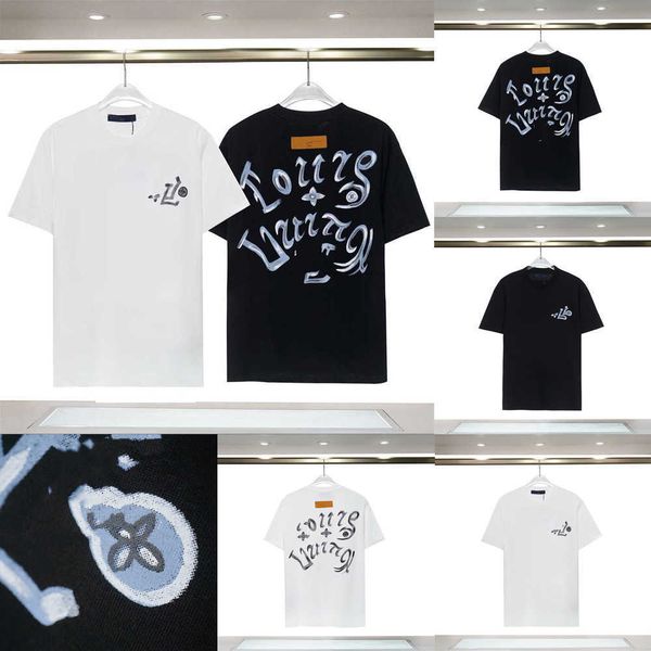 

2023 mens designer t shirt man womens tshirts designer with letters print short sleeves summer shirts men loose 100% cotton short tees s-2xl, White;black