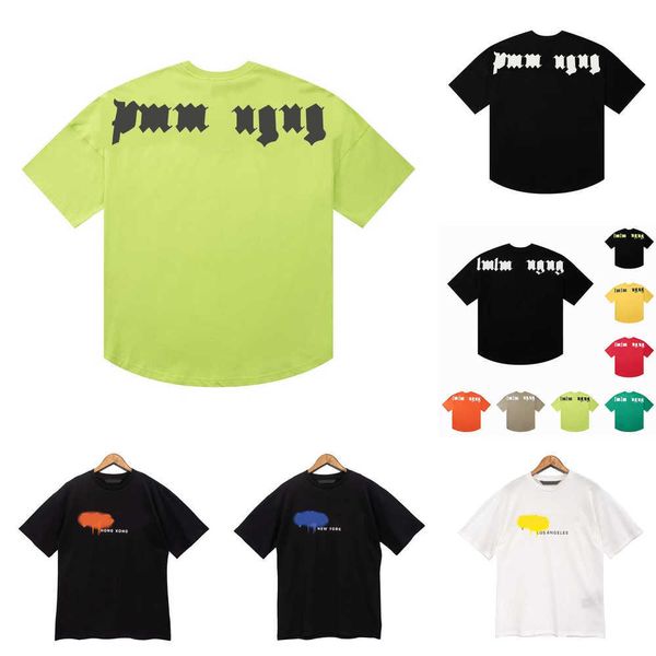 

t shirt designer tshirt palms shirts for men boy girl sweat tee shirts printing letter breathable casual angels t-shirts 100% pure cotton si, White;black