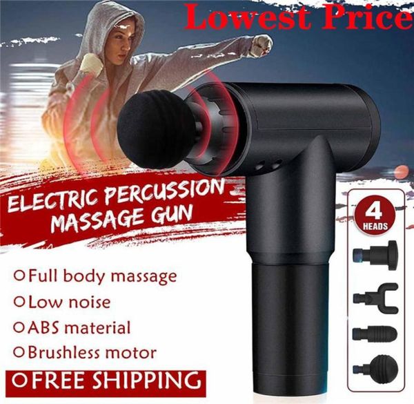 

musle relaxation massage gun 2000mah decompression massager for neck leg shoulder facial workout without 4 types head accessories4257103