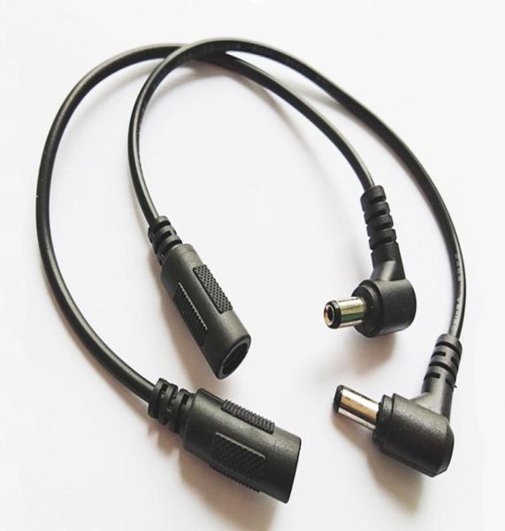 

90 degree angled dc power cable 55x21mm male to female plug extension connector cord for cctv camera dvr dhl200pcs6268662