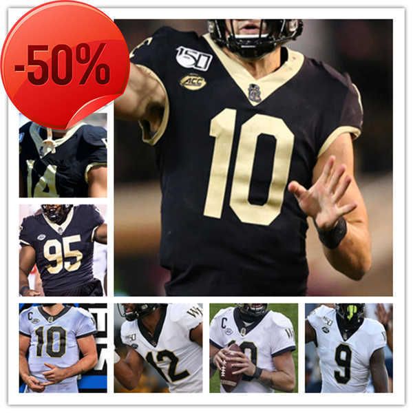 

wake forest wf college football jersey sam hartman mitch griffis christian turner justice ellison quinton cooley a.t. perry donavon greene k, Black;red