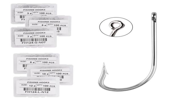 

100pcs box long shank sea fishing hook 110 fishhook stainless steel sharp barbed offset narrow bait fishing hooks saltwater3854772